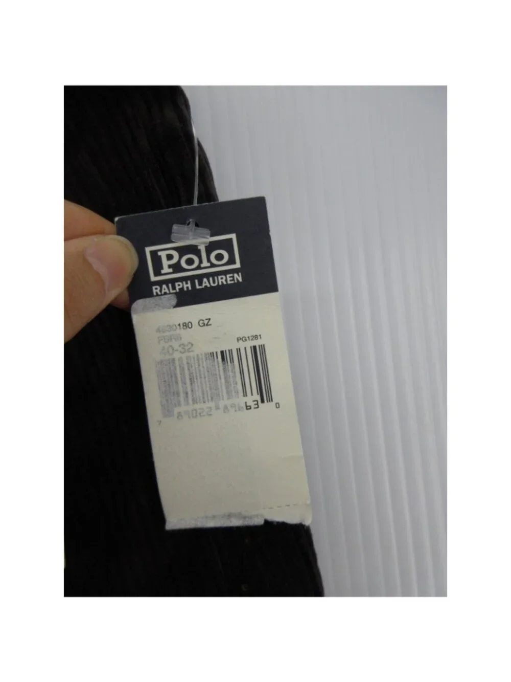VTG Polo Ralph Lauren Pants 40X32 Andrew Corduroy Pleated Classic Fit